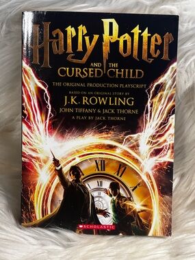 Scholastic Harry Potter and the Cursed Child — Black, Gold & Red Cover